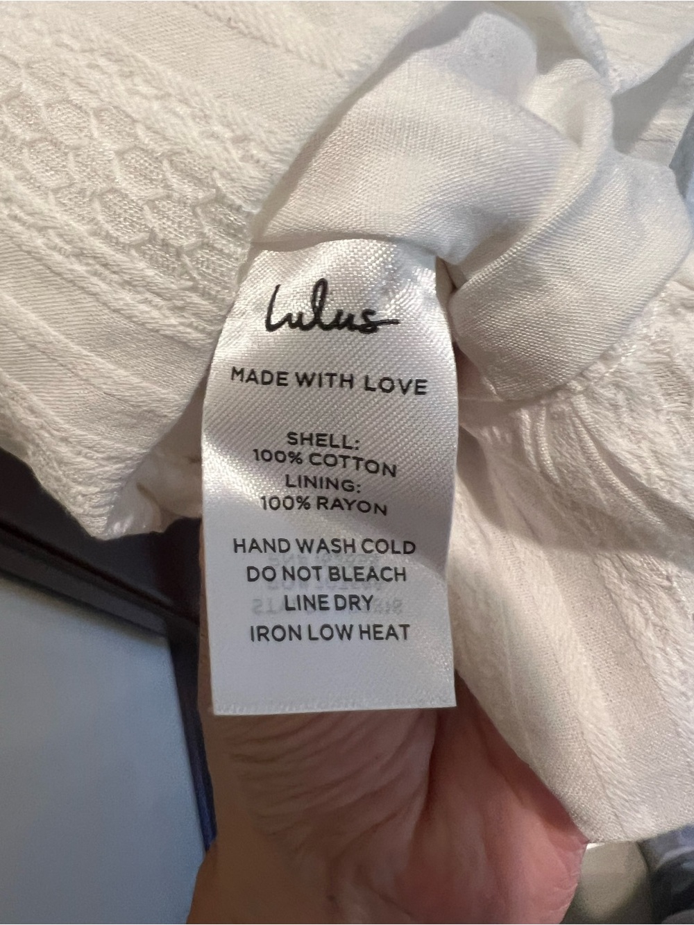 NWT Lulus Khamari White Textured Drop Waist Bubble-hem Mini Dress - M - Picture 9 of 13